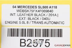 00-08 Mercedes R230 Sl500 S500 C230 CD Changer 6 Disc Player Mc3010 Oem