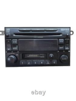 01' 03' Nissan Infiniti OEM BOSE Radio 6 Disc Changer Tape Cassette CD Player