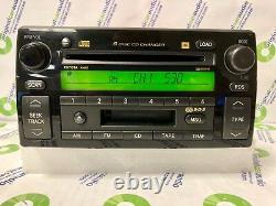 02 03 04 TOYOTA Camry JBL RDS Radio Stereo 6 Disc Changer Tape CD Player A56820
