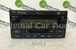 03 04 TOYOTA Rav4 4Runner Radio Stereo 6 Disc Changer Tape CD Player A56837 OEM