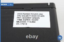 03-05 Land Rover Range Rover L322 Audio Sound Player 6 Disc CD Changer OEM