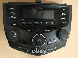 03-07 Honda ACCORD AM/FM Radio MP3 CD Player AC Climate Control 6 Disc v1 7BC0