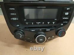 03-07 Honda ACCORD AM/FM Radio MP3 CD Player AC Climate Control 6 Disc v1 7BC0