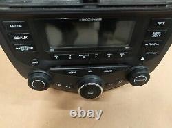 03-07 Honda ACCORD AM/FM Radio MP3 CD Player AC Climate Control 6 Disc v2 7BK0