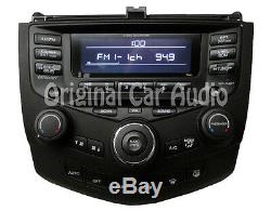 04 05 06 07 HONDA Accord Radio Stereo 6 Disc Changer CD Player 7BK1 Temp Control