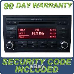 05 06 07 08 Audi A S 4 Symphony Satellite Radio 6 Disc CD Changer Player WithCODE
