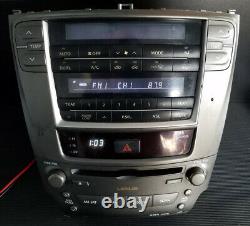 06-07-08 Lexus Is250 Is350 Radio Stereo 6 Disc CD Player Changer Climate Control