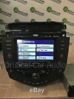 06 07 HONDA Accord GPS Navigation System 6 Disc Changer CD Player Display Screen