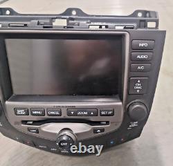 06 07 HONDA Accord GPS Navigation System 6 Disc Changer CD Player Display Screen