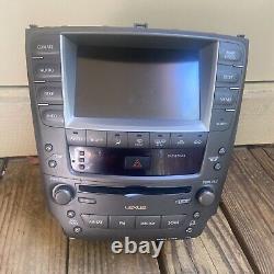 06-09 Lexus Is250-350 Front Navigation Radio Gps Stereo Headunit Screen Oem