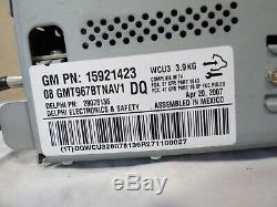08 2008 Buick Enclave GPS NAVIGATION AM FM CD DVD Player Display OEM GM Delphi