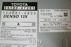12 13 14 Toyota Prius V Radio CD Player Receiver NAVI Screen E7034 OEM JBL