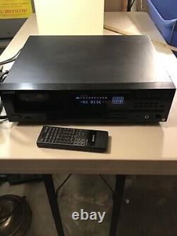 1994 Sony 10-Disc Magazine CD player CDP-C90ES Tested, Working With Remote