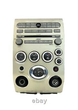 2004 2005 2006 Infiniti QX56 CD SAT Radio Player Climate Control Bezel BOSE OEM