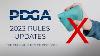 2023 Pdga Rules Updates Official Rules Of Disc Golf