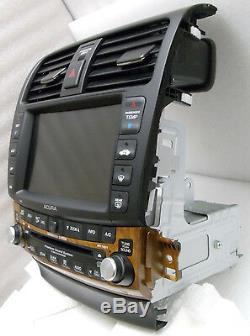 ACURA TSX Navigation GPS Display Screen Radio 6 Disc Changer CD Player 7KR0 OEM