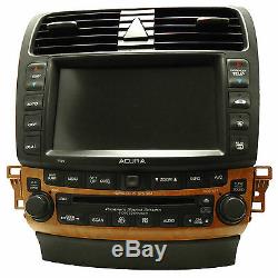 ACURA TSX Navigation GPS System Radio 6 Disc Changer CD Player Display 7GB0 OEM