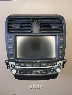 Acura TSX 6 Disc CD Changer Player Navigation Screen Radio Climate Control OEM A
