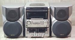 Aiwa CX-NA555 Compact Disc Stereo System 3 Disc Rotary Changer withRemote TESTED