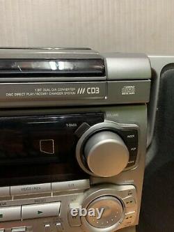Aiwa Stereo CX-NA303 3 CD Disc Changer & Dual Cassette Player + Speakers SXNA302