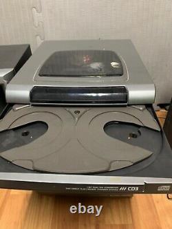 Aiwa Stereo CX-NA303 3 CD Disc Changer & Dual Cassette Player + Speakers SXNA302