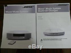 BOSE WAVE RADIO CD AM/FM MULTI DISC CD PLAYER CHANGER With REMOTE CONTROL & MANUAL