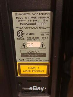 Bang & Olufsen BEOSOUND 9000 MK2 6 Disc CD Changer Player PARTS REPAIR No Stand