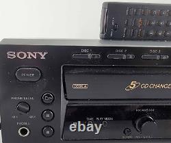 Barely Used Sony RCD-W500C 5 Disc CD Changer and Recorder with original remote