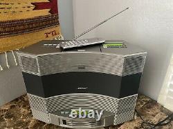 Bose Acoustic Wave Music System II 2 CD Player Radio Disc-Changer Remote Silver