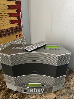 Bose Acoustic Wave Music System II 2 CD Player Radio Disc-Changer Remote Silver