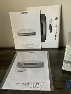 Bose Wave Radio Music System III CD Player With Multi 3 Disc CD Changer & Remote