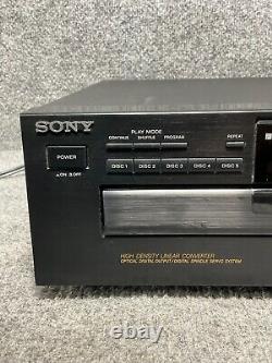 CD Player Sony CDP-C445 Compact 5 Disc Changer 120V 60Hz 14W in Black