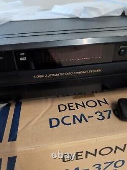 Denon 5-Disc CD Player DCM-270 Carousel Rotary WithRemote Cables In Original Box