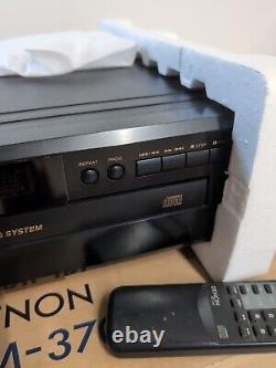 Denon 5-Disc CD Player DCM-270 Carousel Rotary WithRemote Cables In Original Box