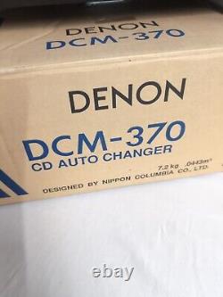 Denon 5-Disc CD Player DCM-270 Carousel Rotary WithRemote Cables In Original Box