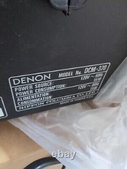 Denon 5-Disc CD Player DCM-270 Carousel Rotary WithRemote Cables In Original Box