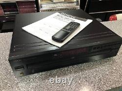 Denon DCM-280 5-Disc CD Changer Player with Original Remote & Operating Manual