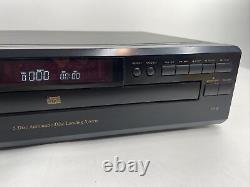 Denon DCM-280 CD MP3 Player 5 Disc CD Changer Remote, Manual Working VIDEO