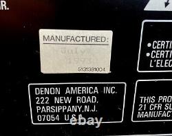 Denon DCM-340 5-Disc CD Auto Changer with Remote Tested, Works