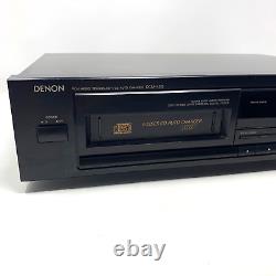 Denon DCM-450 CD Player 6 Disc Changer Includes 2 Magazine Cartridges TESTED