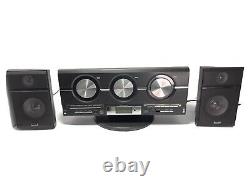 Emerson 3 Disc CD Player Changer Model MS3111M AM/FM Radio Blue Display Read