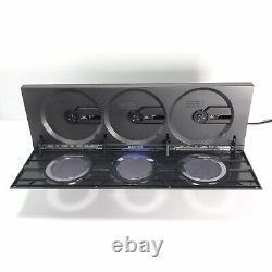 Emerson 3 Disc CD Player Changer Model MS3111M AM/FM Radio Blue Display Read