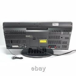 Emerson 3 Disc CD Player Changer Model MS3111M AM/FM Radio Blue Display Read