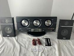 Emerson 3 Disc CD Player Changer Model MS3111M AM/FM Radio Blue Display Tested
