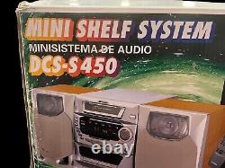 Fisher Compact Micro Shelf System 3 Disc Changer Tape Player Remote NEW IN BOX