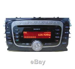 Ford Mondeo car stereo 6 Disc CD player, Ford Sony CD MP3 changer + radio code