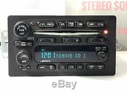 GM739B 02-05 GMC CHEVY Envoy Trailblazer BOSE Radio 6 Disc Changer CD Player