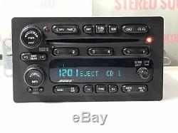 GM739B 02-05 GMC CHEVY Envoy Trailblazer BOSE Radio 6 Disc Changer CD Player