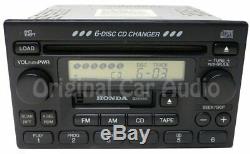 HONDA Accord Civic Odyssey Radio 6 Disc Changer Tape CD Cassette Player OEM