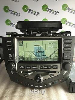 HONDA Accord Navigation GPS System Radio LCD Screen 6 Disc Changer CD Player OEM